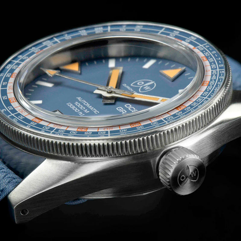 Ollech & Wajs Swiss Automatic Ocean Graph Dive Watch with Decompression Bezel #OW-Oceangraph