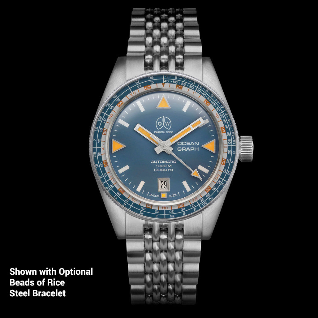 Ollech & Wajs Swiss Automatic Ocean Graph Dive Watch with