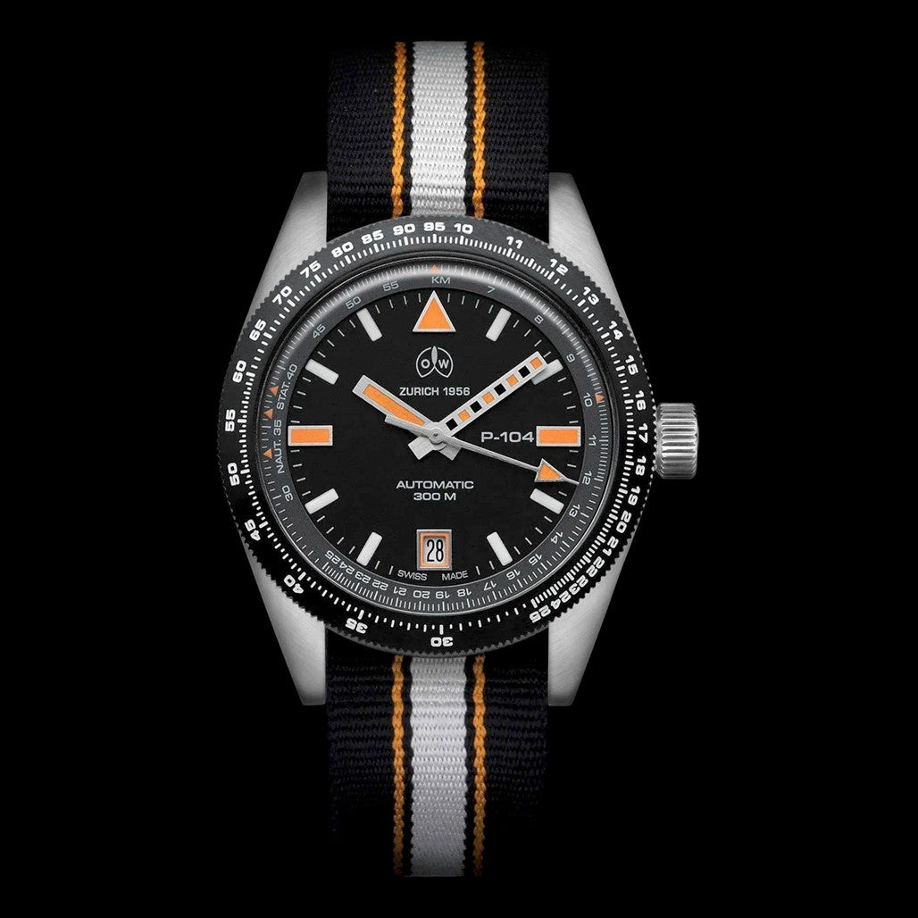Ollech & Wajs Swiss Automatic P-104 Pilot's Watch #OW-P-104 — Long