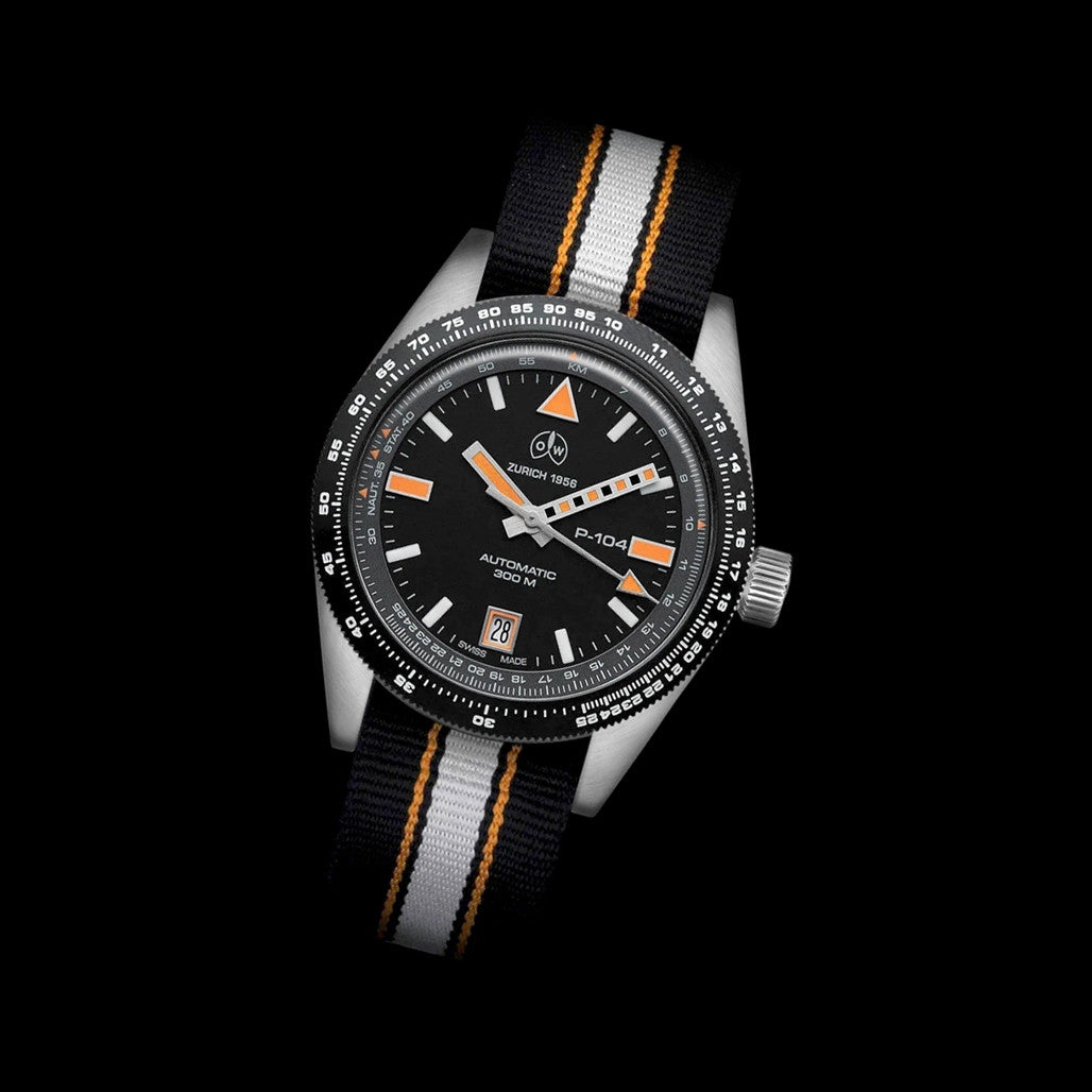 Ollech & Wajs Swiss Automatic P-104 Pilot's Watch #OW-P-104 — Long