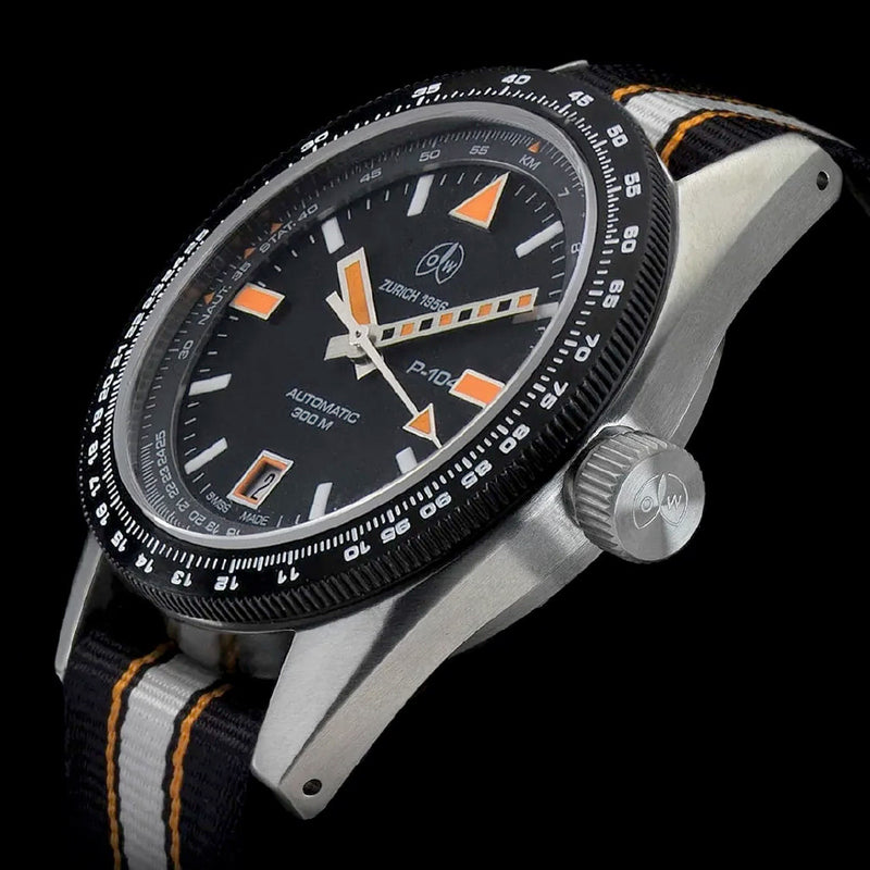 Ollech & Wajs Swiss Automatic P-104 Pilot's Watch #OW-P-104