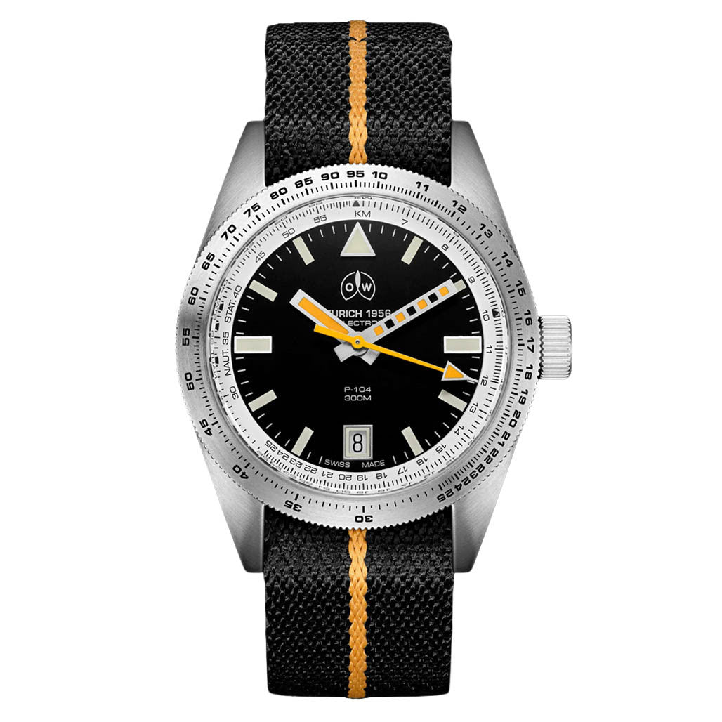Ollech & Wajs Swiss Automatic P-104 Selectron Pilot's Watch #OW-P