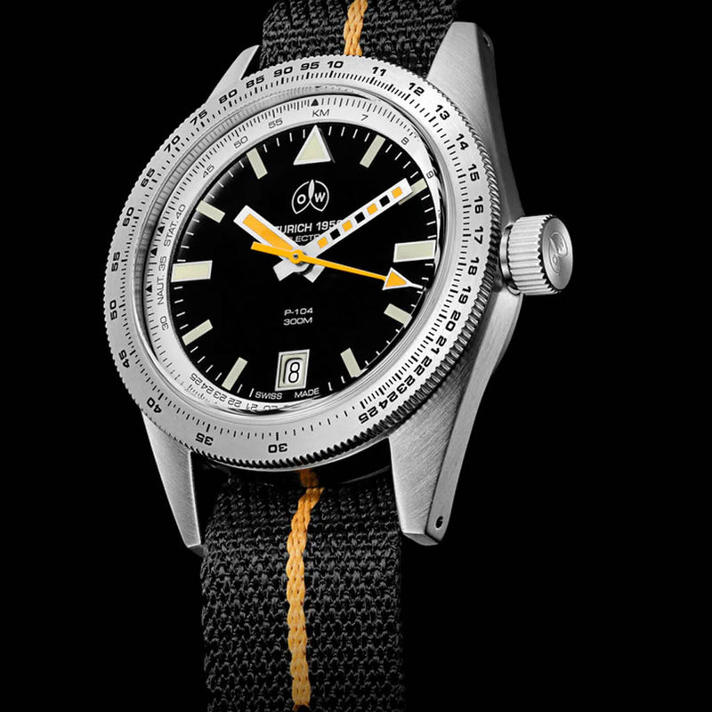 Ollech & Wajs Swiss Automatic P-104 Selectron Pilot's Watch #OW-P-104-Selectron