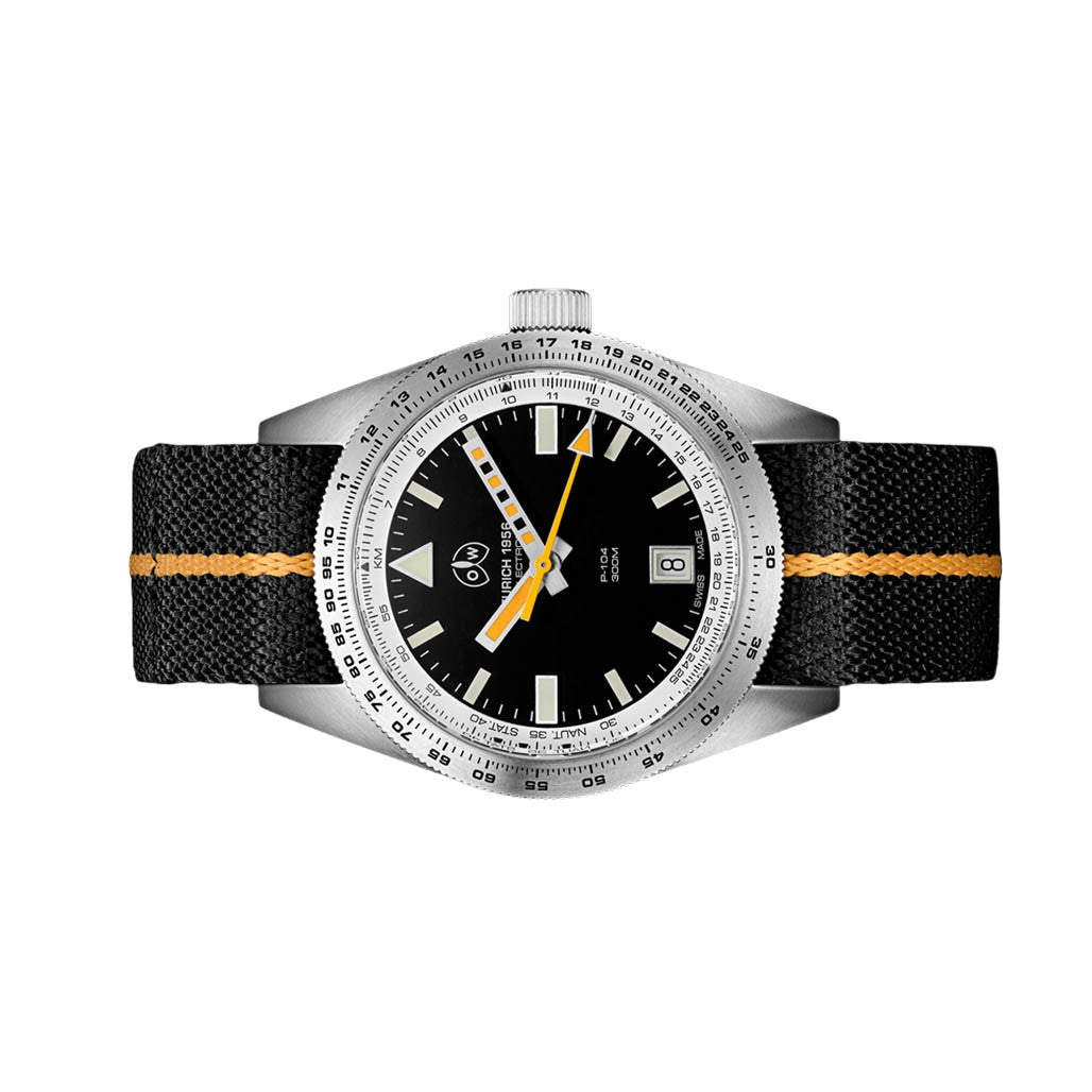Ollech & Wajs Swiss Automatic P-104 Selectron Pilot's Watch #OW-P