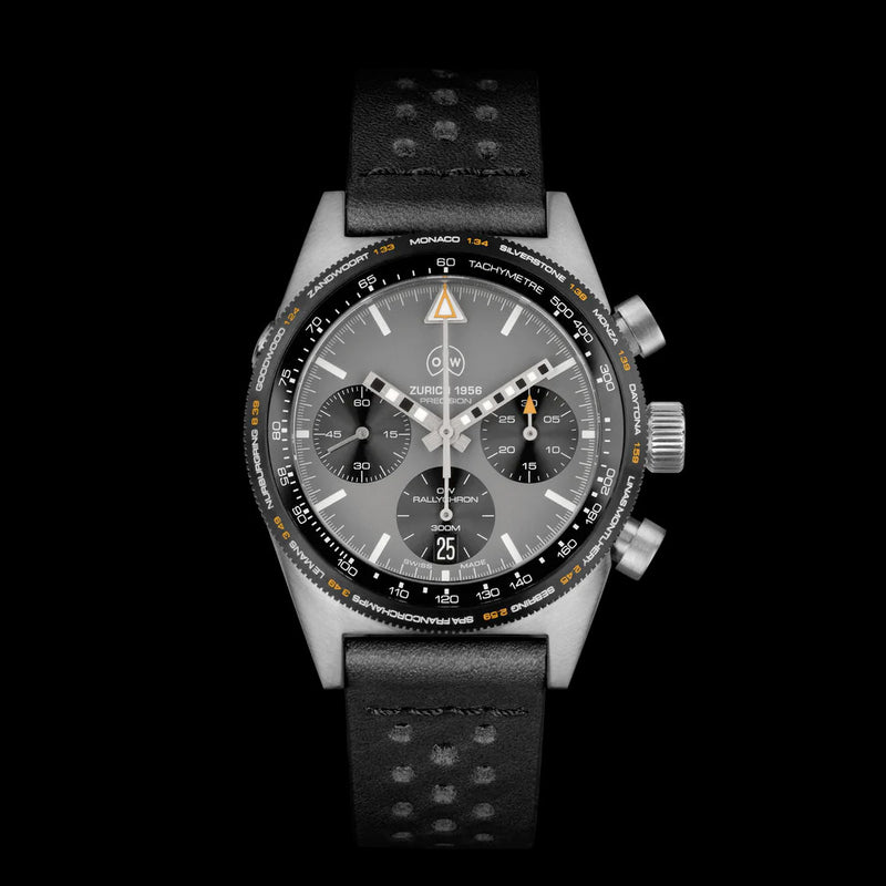Ollech & Wajs Swiss Automatic RallyChron Racing Watch #OW-RallyChron