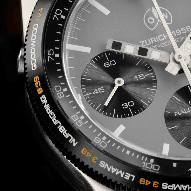 Ollech & Wajs Swiss Automatic RallyChron Racing Watch #OW-RallyChron