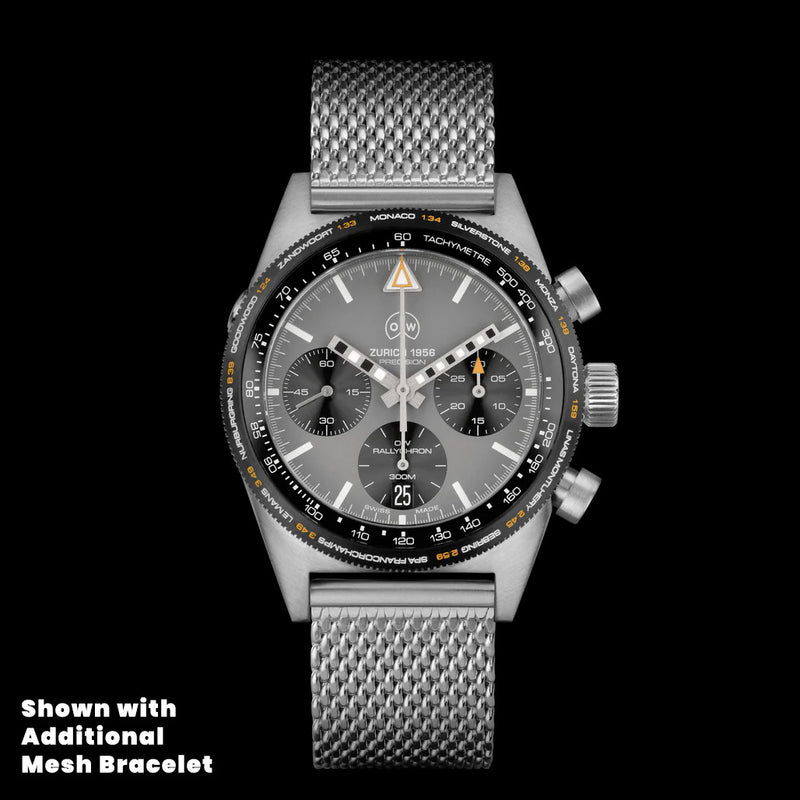 Ollech & Wajs Swiss Automatic RallyChron Racing Watch #OW-RallyChron