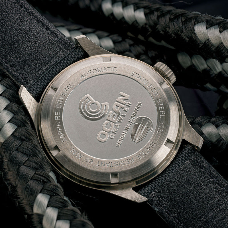 Ocean Crawler Champion Diver with Fordite Dial C #OC-CD-FRAC back