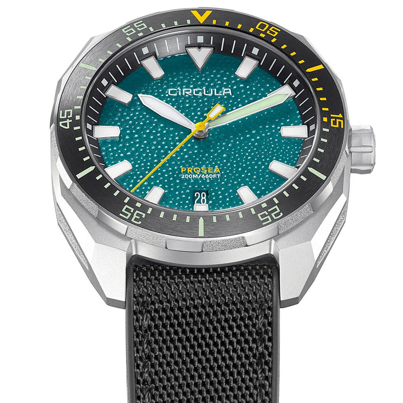 Circula ProSea Automatic Dive Watch with Petrol Paper Dial #PS-SH-PS