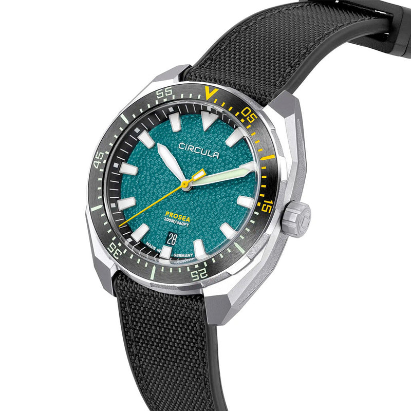 Circula ProSea Automatic Dive Watch with Petrol Paper Dial #PS-SH-PS