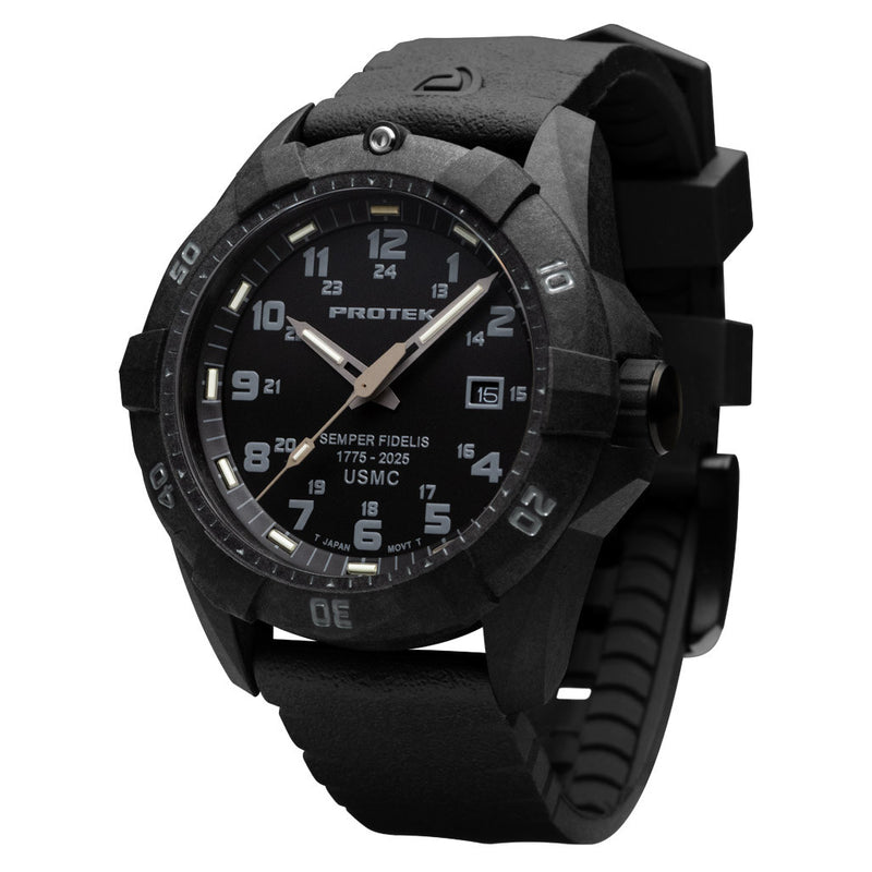 Protek Carbon Composite Dive Watch USMC 250th Anniversary #PT1011SF