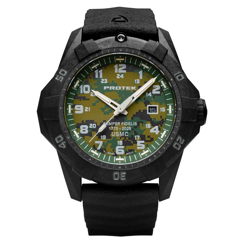 Protek Carbon Composite Dive Watch USMC 250th Anniversary #PT1015SFC
