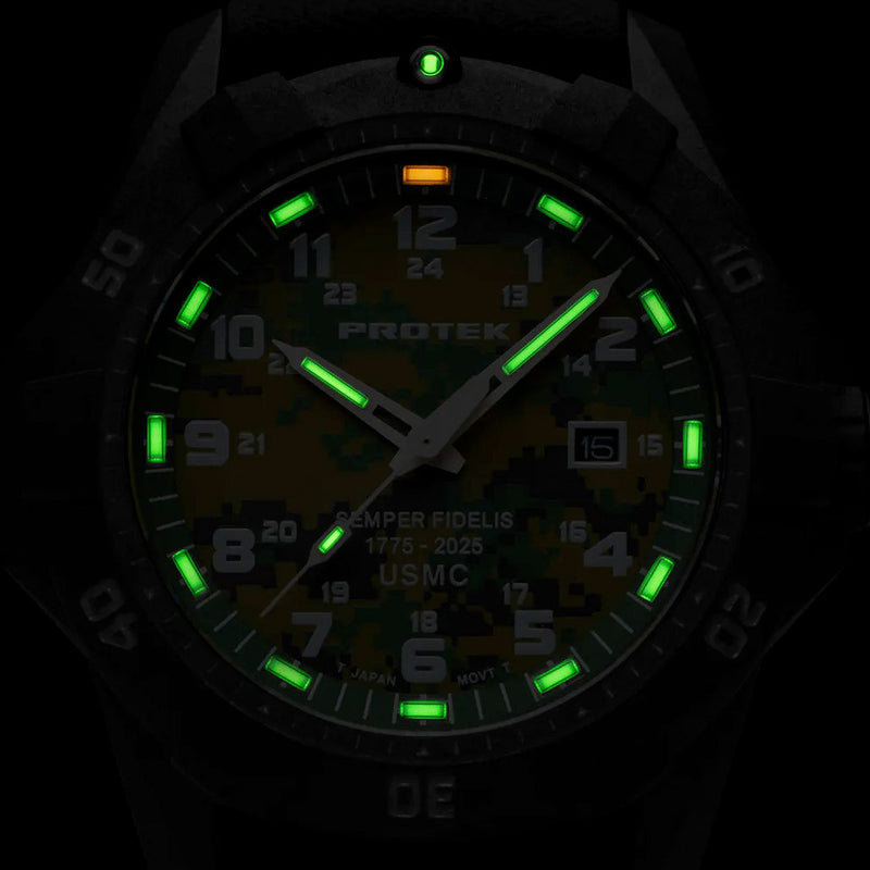 Protek Carbon Composite Dive Watch USMC 250th Anniversary #PT1015SFC