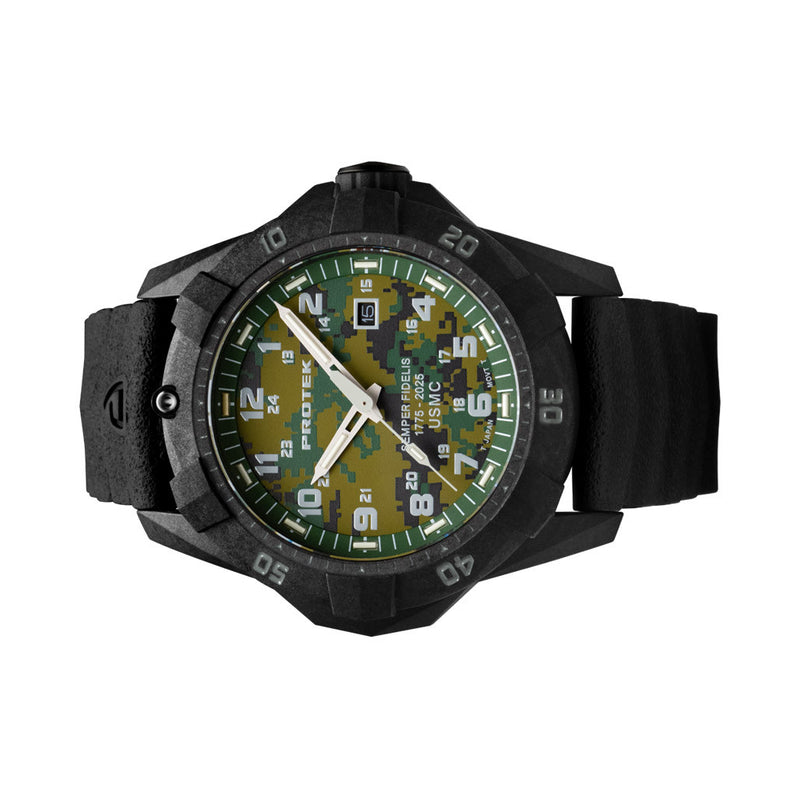 Protek Carbon Composite Dive Watch USMC 250th Anniversary #PT1015SFC