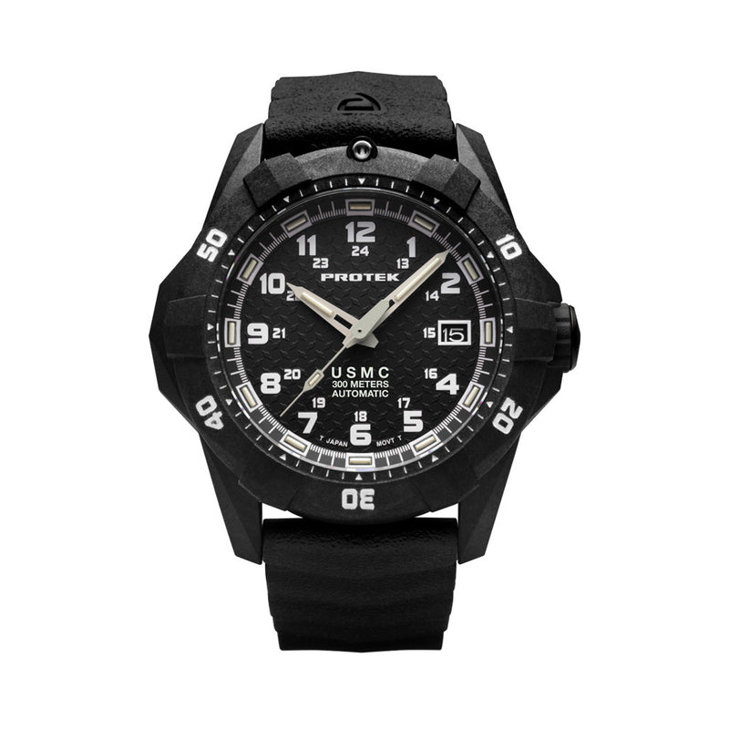 Protek USMC Automatic Tritium Dive Watch with Black Dial #PT1211