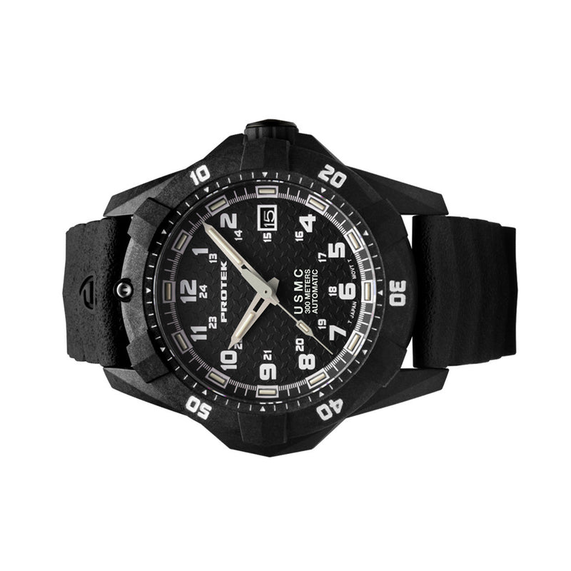 Protek USMC Automatic Tritium Dive Watch with Black Dial #PT1211