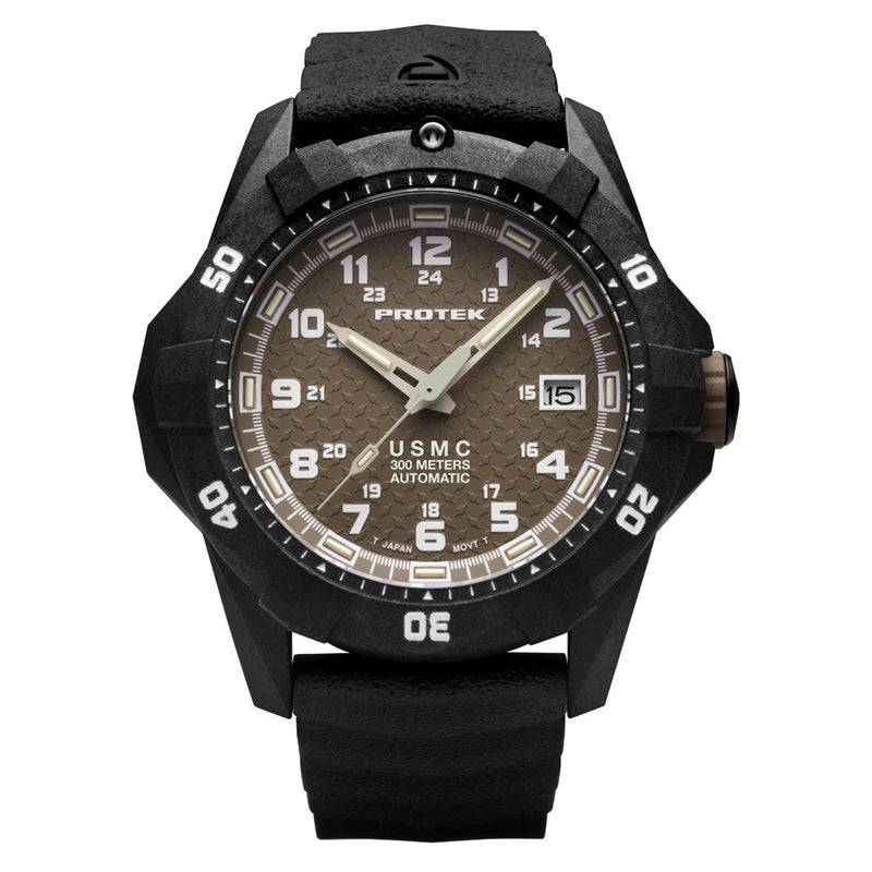 USMC Automatic Tritium Dive Watch with Sand Dial #PT1216