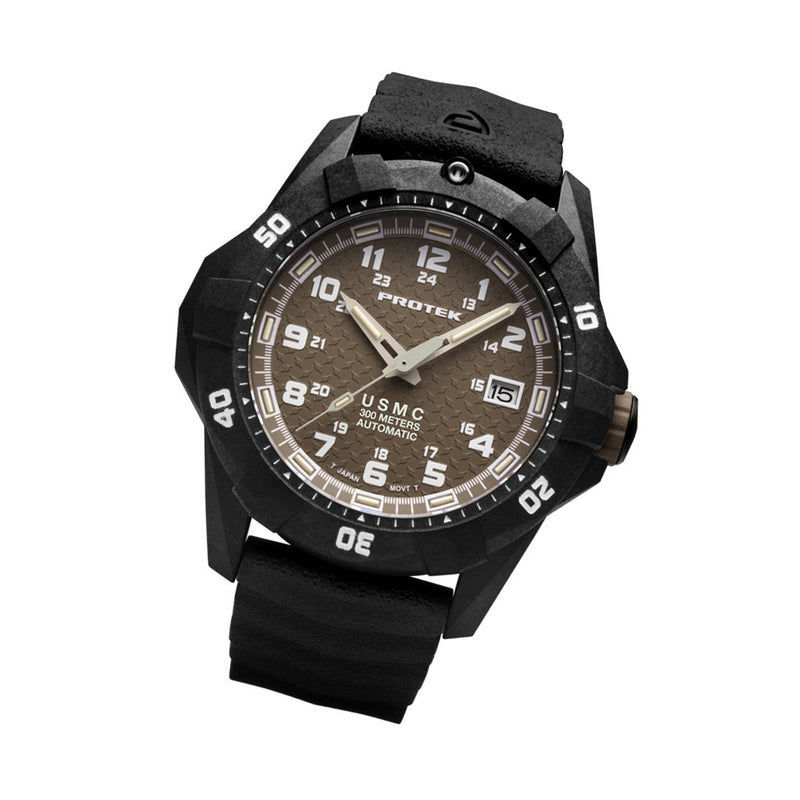 USMC Automatic Tritium Dive Watch with Sand Dial #PT1216