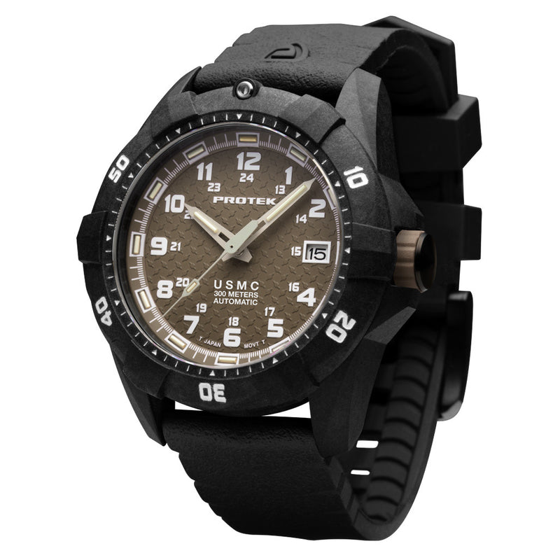 USMC Automatic Tritium Dive Watch with Sand Dial #PT1216