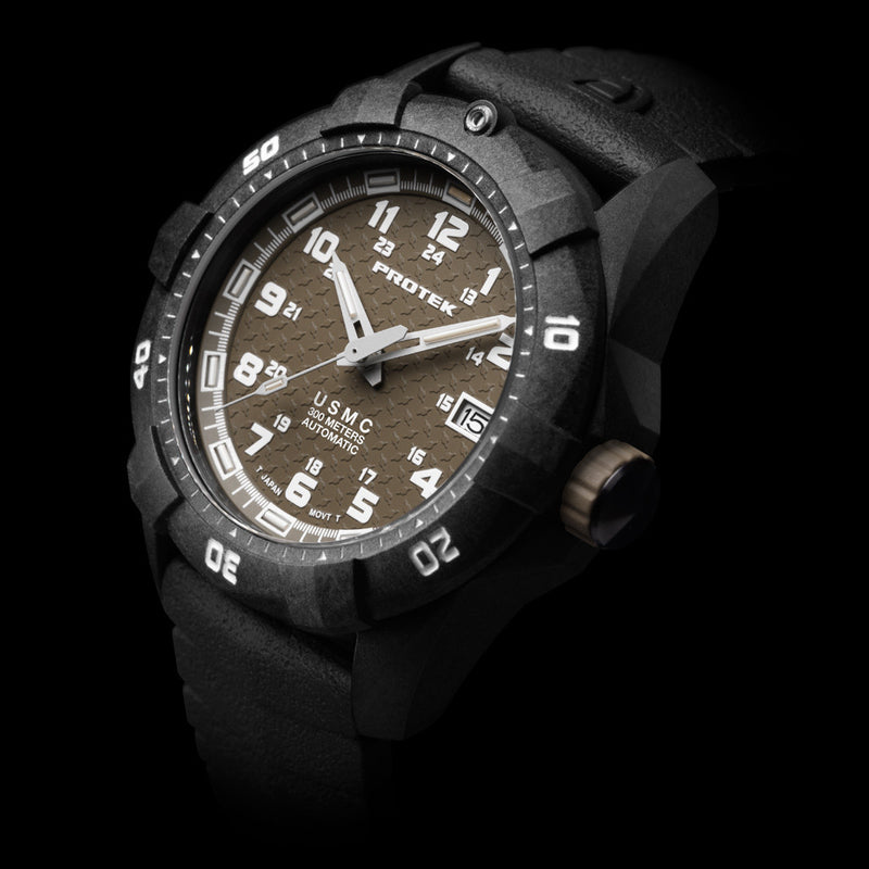 USMC Automatic Tritium Dive Watch with Sand Dial #PT1216