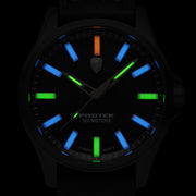 Protek Titanium Field Watch 3000 Series with Tritium T100 Tubes and Blue Dial #PT3003