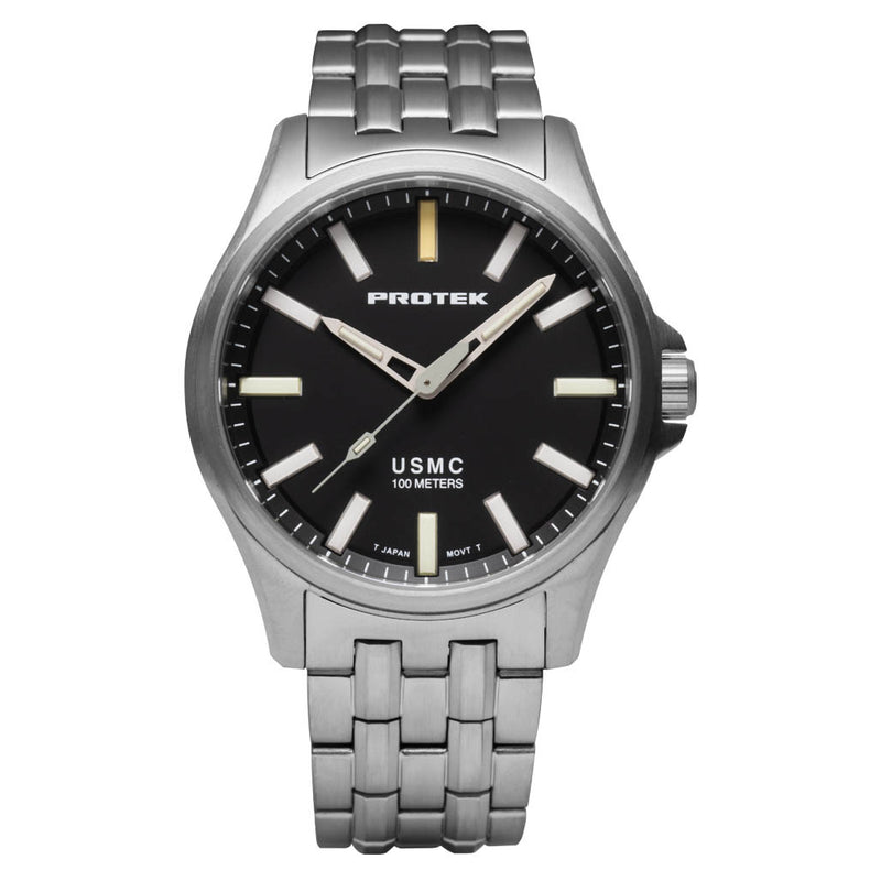 Protek Titanium Field Watch 3100 USMC Series with Tritium T100 Tubes #PT3101BR