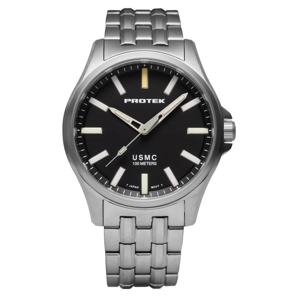 Protek Titanium Field Watch 3100 USMC Series with Tritium T100 Tubes #PT3101BR