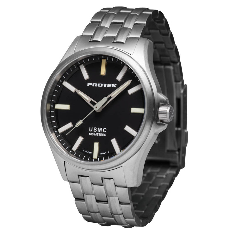 Protek Titanium Field Watch 3100 USMC Series with Tritium T100 Tubes #PT3101BR