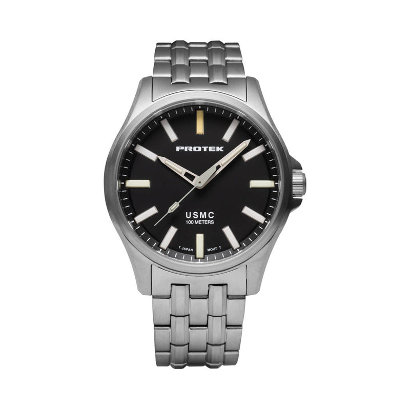 Protek Titanium Field Watch 3100 USMC Series with Tritium T100 Tubes #PT3101BR