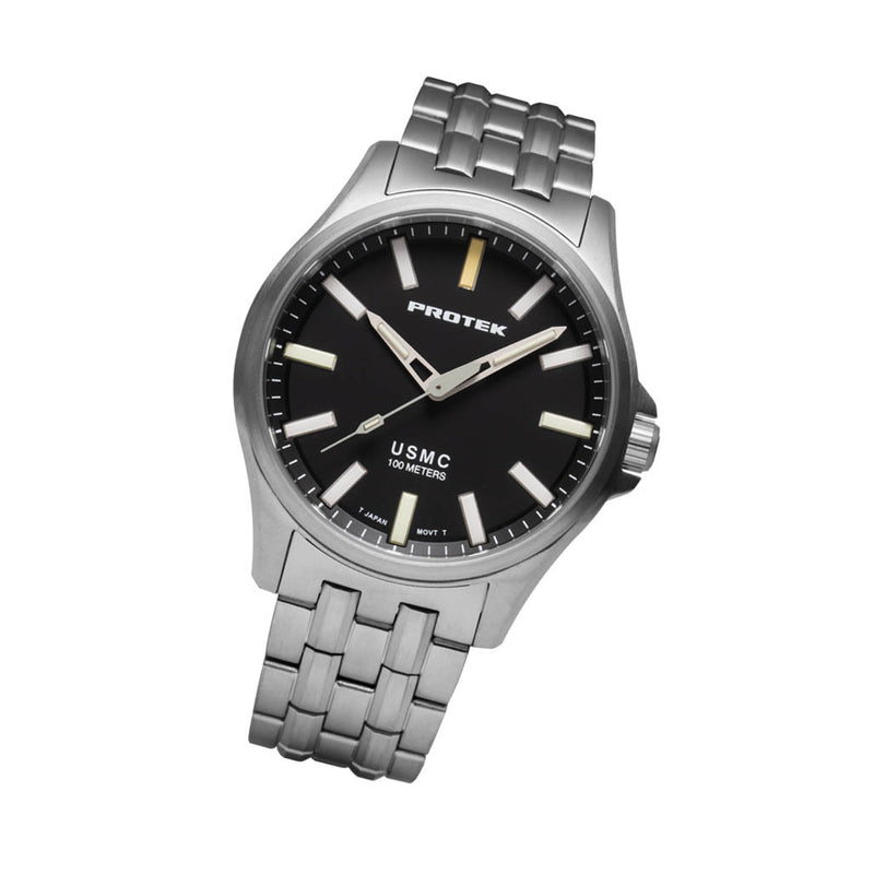 Protek Titanium Field Watch 3100 USMC Series with Tritium T100 Tubes #PT3101BR