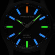 Protek IP Gun Metal Titanium Field Watch 3100 USMC Series with Tritium T100 Tubes #PT3102BR