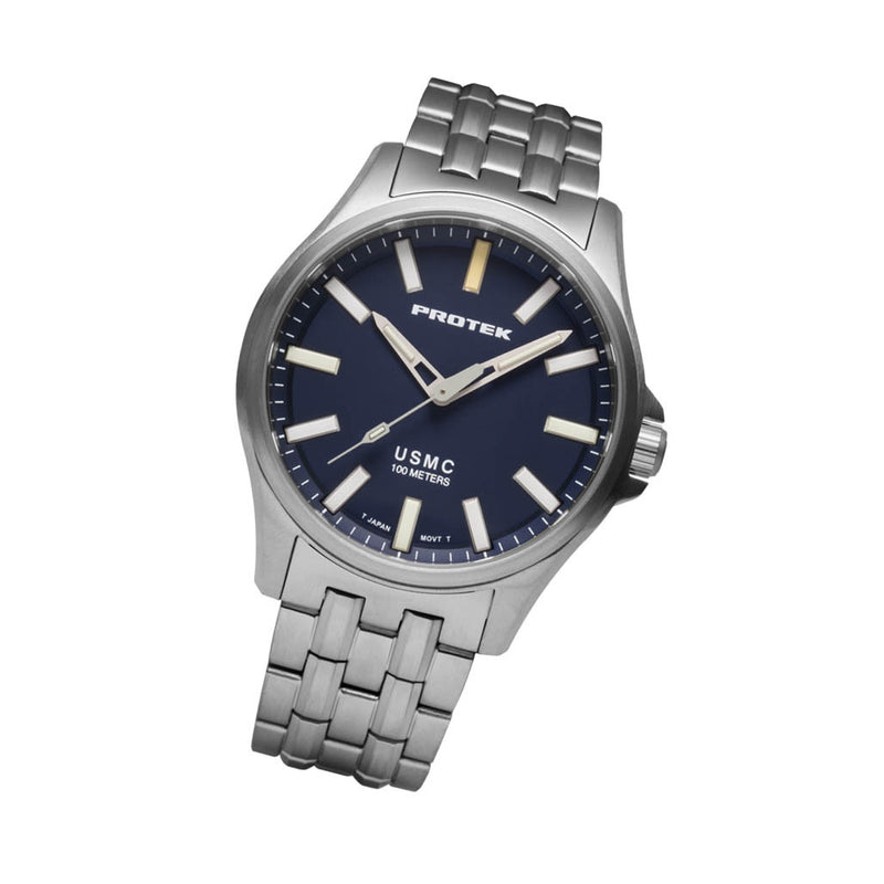 Protek Titanium Field Watch 3100 USMC Series with Tritium T100 Tubes #PT3103BR