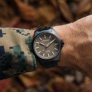 Protek IP Black Titanium Field Watch 3100 USMC Series with Tritium T100 Tubes #PT3106BR