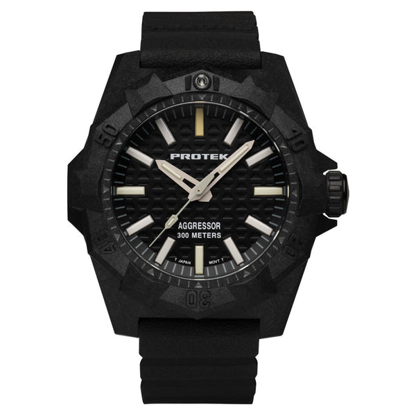 ProTek Aggressor Carbon 4000 Series with Black Dial #PT4001