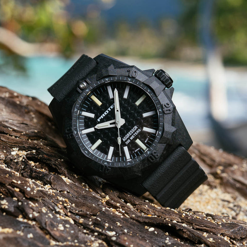 ProTek Aggressor Carbon 4000 Series with Black Dial #PT4001