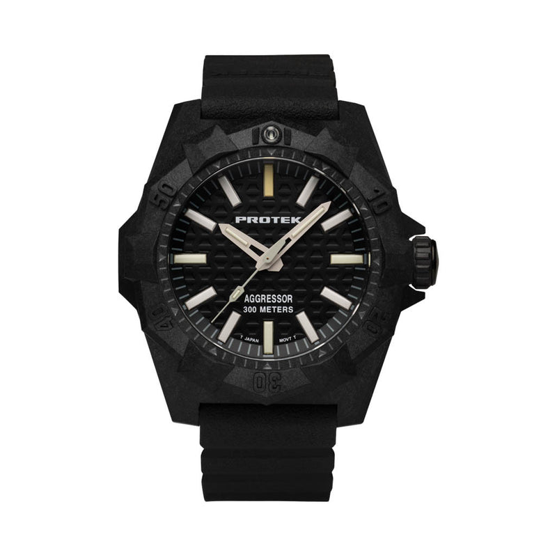 ProTek Aggressor Carbon 4000 Series with Black Dial #PT4001