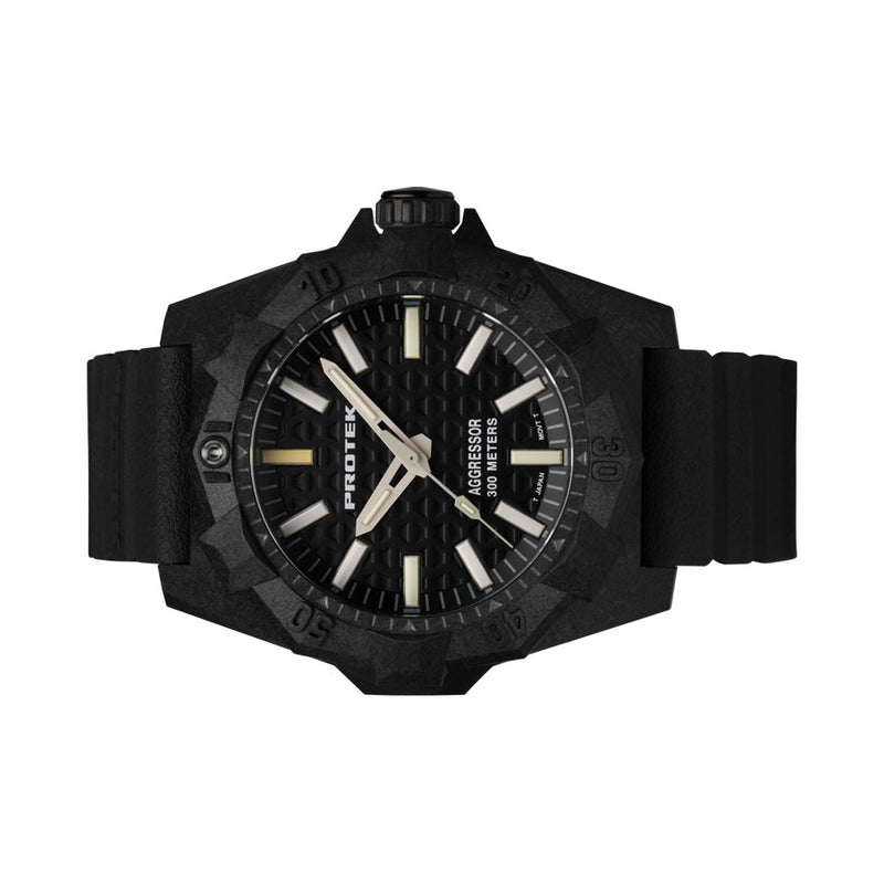 ProTek Aggressor Carbon 4000 Series with Black Dial #PT4001