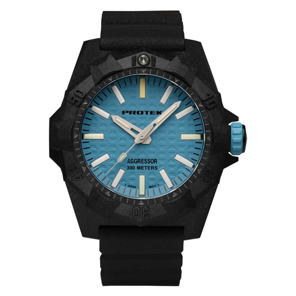 ProTek Aggressor Carbon 4000 Series with Blue Dial #PT4003