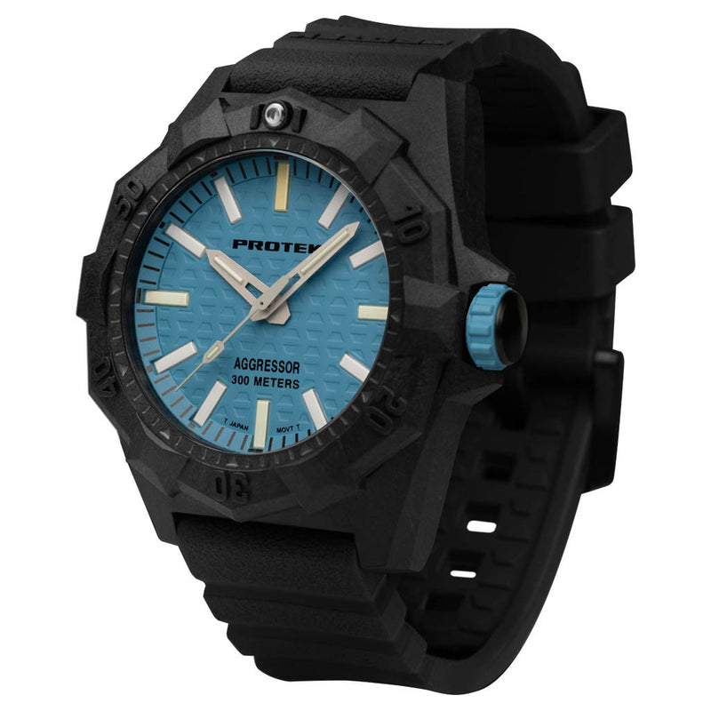 ProTek Aggressor Carbon 4000 Series with Blue Dial #PT4003