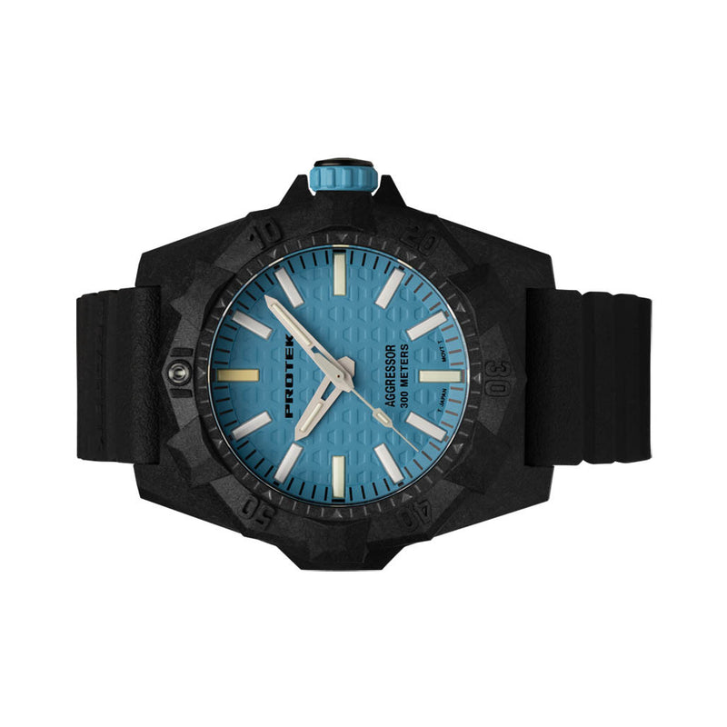 ProTek Aggressor Carbon 4000 Series with Blue Dial #PT4003