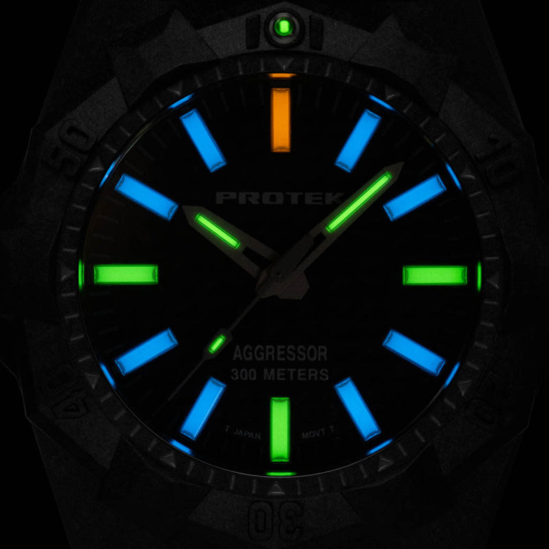 ProTek Aggressor Carbon 4000 Series with Orange Dial #PT4004
