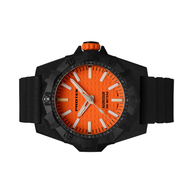ProTek Aggressor Carbon 4000 Series with Orange Dial #PT4004