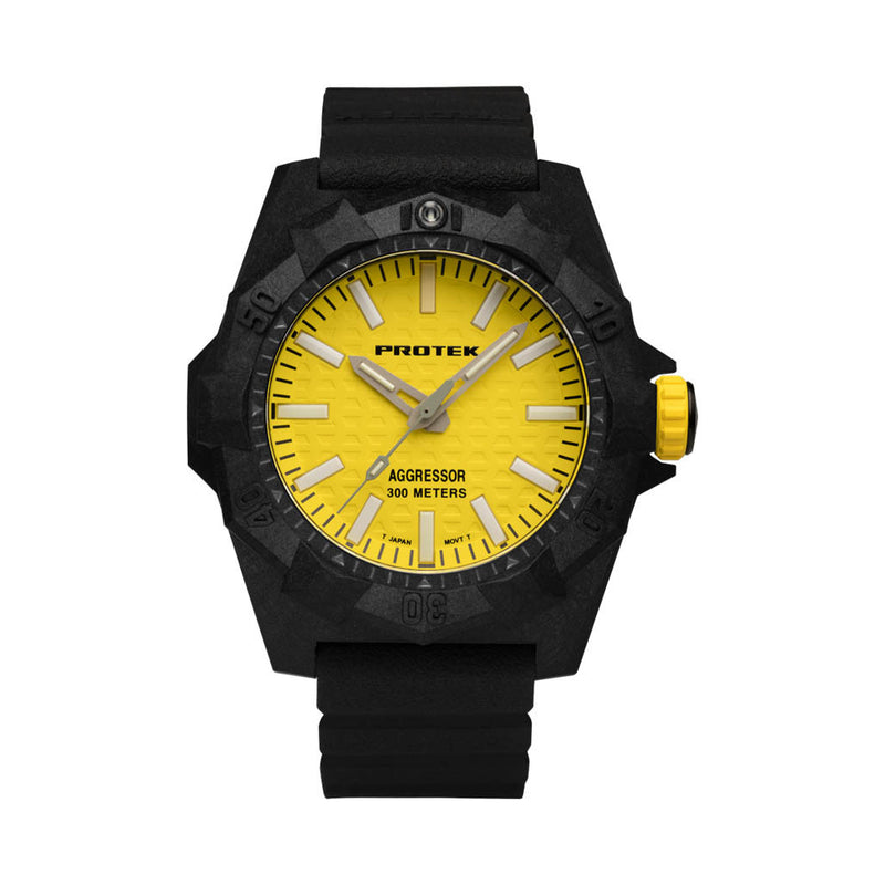 ProTek Aggressor Carbon 4000 Series with Yellow Dial #PT4007