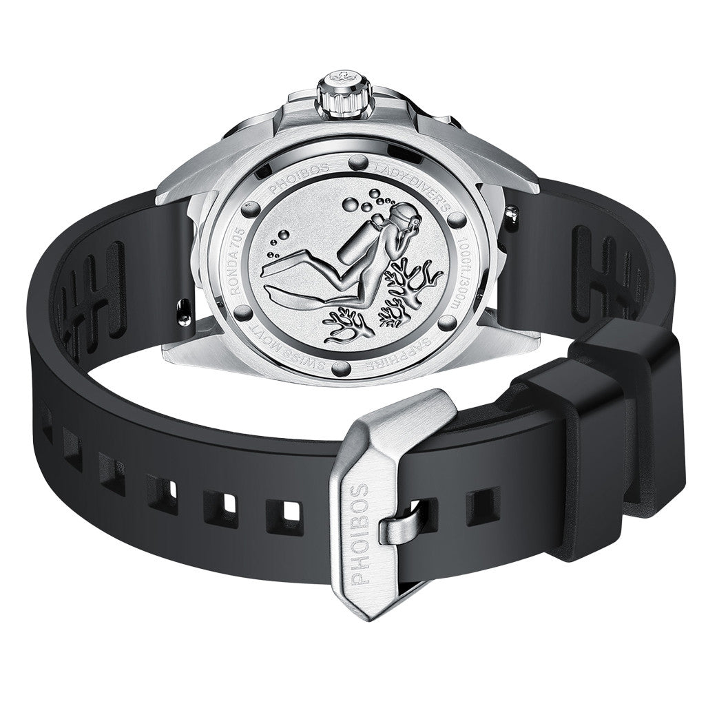 フー様② PHOIBOS Sea Nymph 300-Meter Swiss Quartz Dive Watch with Double