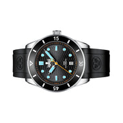 PHOIBOS Wave Master 300-Meter Automatic Dive Watch with Rubber Strap #PY010CR side