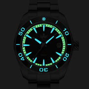 Phoibos Proteus 300M Automatic Diver with Green Dial #PY024A lume