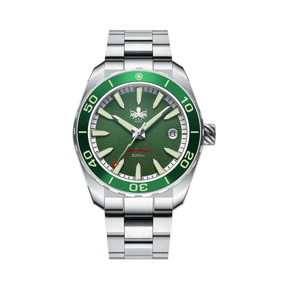 Phoibos Proteus 300M Automatic Diver with Green Dial #PY024A