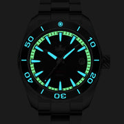 Phoibos Proteus 300M Automatic Diver with Blue Dial #PY024B lume