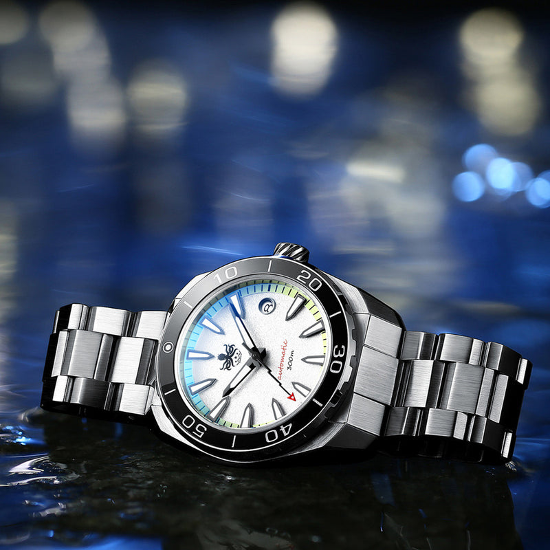 Phoibos Proteus 300M Automatic Diver with White Dial #PY024D lifestyle