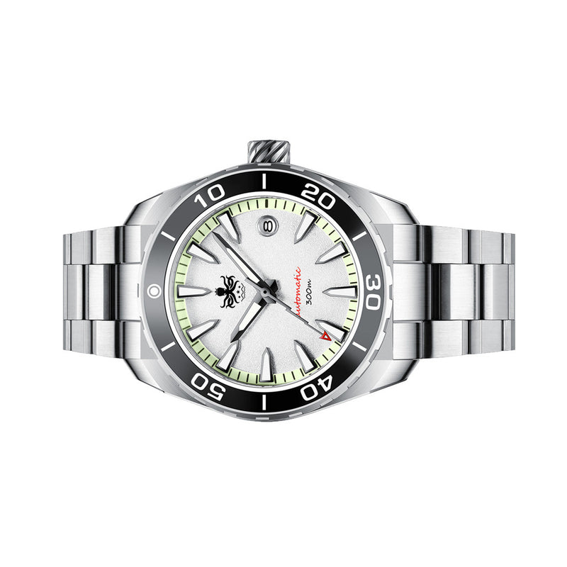 Phoibos Proteus 300M Automatic Diver with White Dial #PY024D side